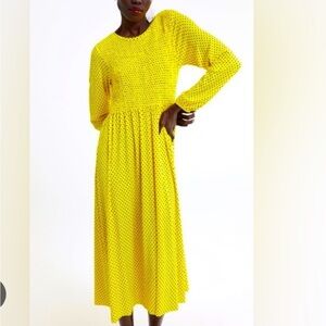 Zara long sleeve midi dress